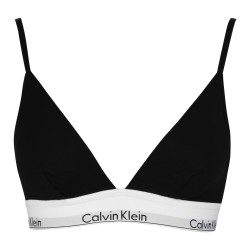Calvin Klein Modern Cotton Triangle Bra - Black дамско,бельо,calvin,klein,modern,cotton,triangle,bra,black
