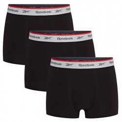 Мъжки боксерки Reebok 3 Pack Boxer Short Mens - Black мъжки,боксерки,мъжко,лятно,бельо,разпродажба,reebok,аксесоари,на,разпродажба,reebok,3,pack,boxer,short,mens,black