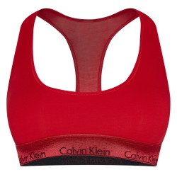 Бюстие Calvin Klein Modern Cotton Logo Bralette - Rouge бюстие,дамско,бельо,calvin,klein,modern,cotton,logo,bralette,rouge