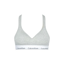 Бюстие Calvin Klein Modern cotton bralette lightly lined - Grey Hthr бюстие,дамски,къси,панталони,дамско,бельо,calvin,klein,modern,cotton,bralette,lightly,lined,grey,hthr
