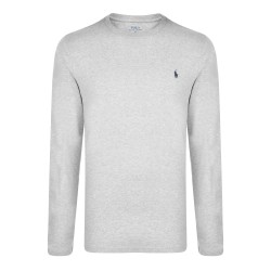 тениска,мъжки,тениски,polo,ralph,lauren,long,sleeve,crew,neck,t,shirt,grey,navy