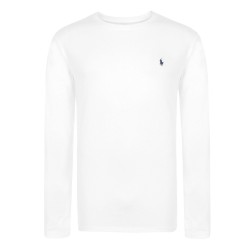 тениска,мъжки,тениски,polo,ralph,lauren,long,sleeve,crew,neck,t,shirt,white,navy