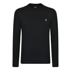 тениска,мъжки,тениски,polo,ralph,lauren,long,sleeve,crew,neck,t,shirt,black,white