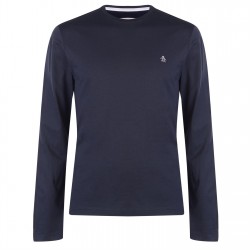тениска,облекла,на,разпродажба,мъжки,тениски,original,penguin,original,long,sleeve,crew,t,shirt,black
