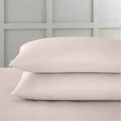 Bianca 400 TC Cotton Sateen Standard Pillowcase Pair - Blush Pink спално,бельо,и,комплекти,bianca,400,tc,cotton,sateen,standard,pillowcase,pair,blush,pink