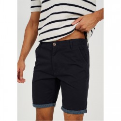 къси,панталони,мъжки,къси,панталони,brave,soul,twill,shorts,with,turn,up,navy,spot,print