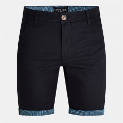 къси,панталони,мъжки,къси,панталони,brave,soul,cotton,twill,shorts,with,turn,up,navy,spot,print