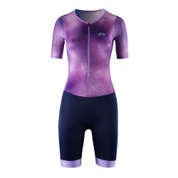dhb,hydron,womens,short,sleeve,tri,suit,purple