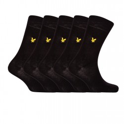 чорапи,мъжки,чорапи,lyle,and,scott,lyle,5pk,core,socks,sn54,black