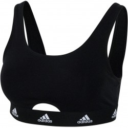 Бюстие adidas Active Comfort Cotton Scoop Bralette - Black бюстие,аксесоари,на,разпродажба,дамско,бельо,adidas,active,comfort,cotton,scoop,bralette,black