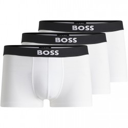 боксерки,мъжко,бельо,boss,boss,one,trunk,3pk,white,100