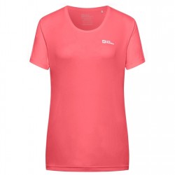 тениска,дамски,тениски,дамски,топове,jack,wolfskin,tech,tee,ld53,coral