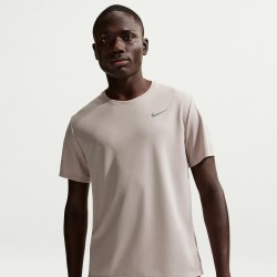 Nike DriFit Miler Running Top Mens - Moon Particle мъжки,тениски,мъжки,потници,мъжки,блузи,с,яка,мъжки,облекла,за,бягане,лека,атлетика,nike,drifit,miler,running,top,mens,moon,particle