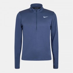 Мъжко горнище с цип Nike Half Zip Core Long Sleeve Running Top Mens - Thunder Blue мъжко,горнище,с,цип,облекла,на,разпродажба,коледни,подаръци,за,него,всички,коледни,подаръци,мъжки,горнища,с,цип,облекла,за,бягане,горнища,за,бягане,мъжки,о