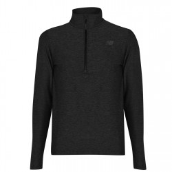 Мъжко горнище с цип New Balance quarter Zip Running Top Mens - Charcoal мъжко,горнище,с,цип,коледни,подаръци,за,любителите,на,бягането,разпродажба,new,balance,мъжки,горнища,с,цип,лека,атлетика,облекла,за,бягане,горнища,за,бяган