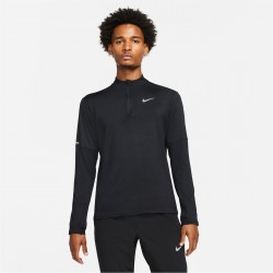Горнище с цип Nike Element 3.0 Men's 1/2-Zip Running Top - Black горнище,с,цип,коледни,подаръци,за,любителите,на,бягането,разпродажба,nike,мъжки,горнища,с,цип,лека,атлетика,облекла,за,бягане,го