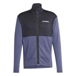 Поларено яке adidas Mens Terrex Fleece Long Sleeve Slim Fit Performance Running Jacket - Navy/Black поларено,яке,облекла,за,бягане,мъжки,облекла,за,бягане,лека,атлетика,adidas,men,s,terrex,fleece,long,sleeve,slim,fit,performance,running,jacket,navy,black