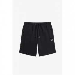 поларени,къси,панталони,мъжки,къси,панталони,fred,perry,men's,fleece,jogger,shorts,black,102