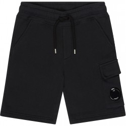 поларени,къси,панталони,детски,3/4,панталони,cp,company,boys',lens,fleece,jogger,shorts,black,60100