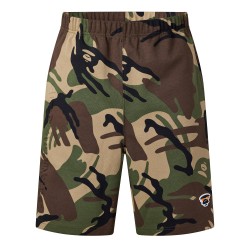 Поларени къси панталони AAPE Mens Fleece Jogger Shorts - Green Camo поларени,къси,панталони,мъжки,къси,панталони,aape,men,s,fleece,jogger,shorts,green,camo