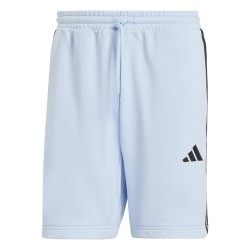 Мъжки поларени къси панталони adidas Essentials 3 Stripe Fleece Shorts Mens - Glow Blue мъжки,поларени,къси,панталони,adidas,essentials,3,stripe,fleece,shorts,mens,glow,blue