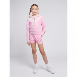 поларени,къси,панталони,детски,3/4,панталони,juicy,couture,kids',diamante,logo,fleece,jogger,shorts,pink,lilac,f89
