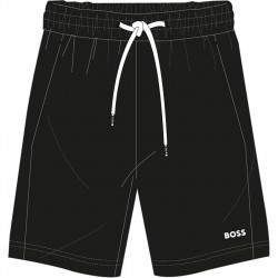 юношески,поларени,къси,панталони,детски,облекла,boss,logo,fleece,shorts,juniors,black,09b