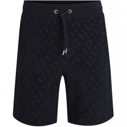 поларени,къси,панталони,мъжки,къси,панталони,boss,men's,h,lamson,10,black,fleece,jogger,shorts,dark,blue,404