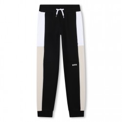 анцуг,детски,облекла,boss,boss,cotton,terry,jogging,bottoms,black,09b