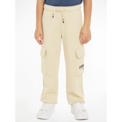 Юношески анцуг Tommy Hilfiger Cargo Jogging Bottoms Juniors - Country Ivory юношески,анцуг,tommy,hilfiger,cargo,jogging,bottoms,juniors,country,ivory
