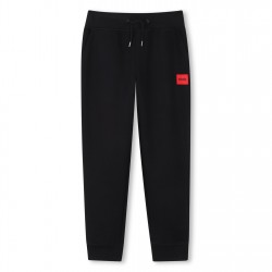 детски,3/4,панталони,hugo,hugo,logo,jogger,jn62,black,09b