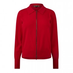 жилетка,дамски,плетени,дрехи,biba,biba,zip,up,cardigan,red