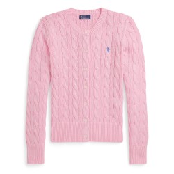 жилетка,дамски,плетени,дрехи,polo,ralph,lauren,stretch,cotton,crewneck,cardigan,carmel,pink