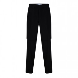 панталони,мъжки,панталони,тип,чино,off,white,double,layer,straight,trousers,black