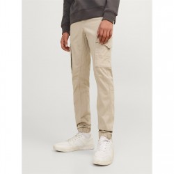 Юношески панталони Jack and Jones Paul Flake Slim Stretch Cuffed Cargo Pants Junior - Crockery юношески,панталони,дрехи,за,училище,детски,панталони,детски,3/4,панталони,jack,and,jones,paul,flake,slim,stretch,cuffed,cargo,pants,junior,crockery