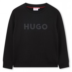 детски,облекла,hugo,logo,crewneck,juniors,black,09b