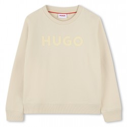 детски,облекла,hugo,logo,crewneck,juniors,stone,255