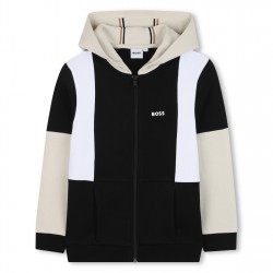 юношески,суичър,детски,облекла,boss,zip,up,hoodie,juniors,black,09b