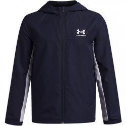 Суичър Under Armour Kids' Rival Zip Hoodie - Navy/White суичър,разпродажба,under,armour,детски,горнища,с,качулка,детски,3/4,панталони,детски,облекла,under,armour,kids',rival,zip,hoodie,navy,white