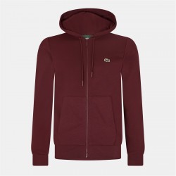 суичър,мъжки,ежедневни,облекла,мъжки,горнища,с,качулка,lacoste,zip,up,fleece,hoodie,expresso