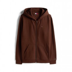 суичър,мъжки,ежедневни,облекла,мъжки,горнища,с,качулка,tommy,jeans,basic,zip,hoodie,rich,brown