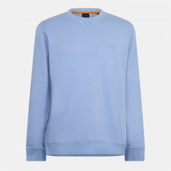 блуза,облекла,на,разпродажба,мъжки,ежедневни,облекла,мъжки,горнища,с,качулка,boss,men's,westart,crew,sweatshirt,premium,cotton,open,blue