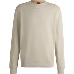 Риза с дълъг ръкав Boss Mens BOSS ORANGE Long Sleeve Premium Cotton Sweatshirt (Westart Crew Neck) - Light Beige 271 риза,с,дълъг,ръкав,мъжки,горнища,с,качулка,boss,mens,boss,orange,long,sleeve,premium,cotton,sweatshirt,westart,crew,neck,light,beige,271