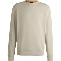 Блуза Boss Men's Westart Crew Sweatshirt Premium Cotton - Light Beige 271 блуза,облекла,на,разпродажба,мъжки,ежедневни,облекла,мъжки,горнища,с,качулка,boss,men's,westart,crew,sweatshirt,premium,cotton,light,beige,271