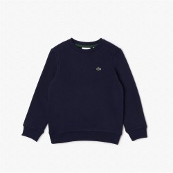 промоция,на,зимни,облекла,lacoste,lacoste,logo,fleece,crew,neck,sweater,juniors,navy,166