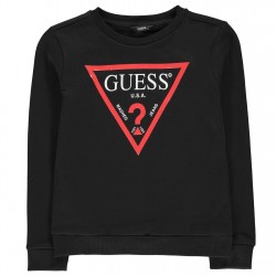блуза,детски,облекла,guess,sweater,black,jblk
