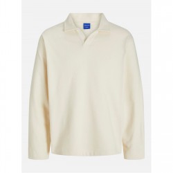блуза,облекла,на,разпродажба,мъжки,блузи,jack,and,jones,men's,split,neck,sweat,crew,sweatshirt,antique,white