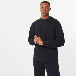jack,wills,jacquard,crew,sweatshirt,black