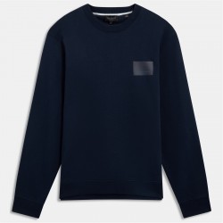 блуза,облекла,на,разпродажба,мъжки,блузи,ted,baker,ted,baker,ls,logo,patch,sweatshirt,navy