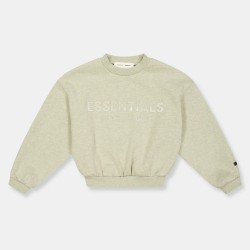 Детска блуза Fear Of God Essentials Unisex Kids Relaxed Fit Crew Sweatshirt - Heather Stone детска,блуза,fear,of,god,essentials,unisex,kids,relaxed,fit,crew,sweatshirt,heather,stone